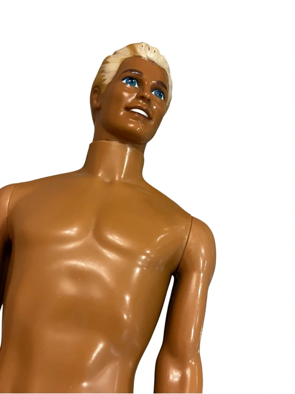 Vintage 90s Barbie glitter Ken beach tropical tan doll bathing suit
